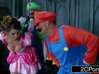 Kreten da veselje stick: odlično mario bros dobili zaposlen s princesa brooklyn lov