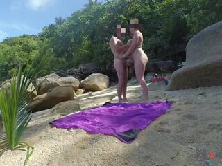 Grand sex movie on a Secret Beach - Amateur Russian Couple