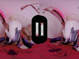 Vrcosplayx.com spider gwen soufflage votre esprit avec son bouche et chatte