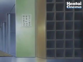 Anime õpetaja bonks tema kuri õpilane koos tema pikk sõrm sisse a perse