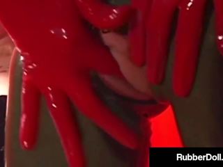 调教 胶乳 女王 rubberdoll 乱搞 金发 奴隶: 性别 电影 b1