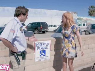 Trickery - April O'neil Tricked Into dirty clip With a Security Guard