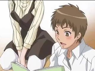 Big tit anime adolescent fucks tutor x rated video shows