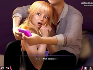 Double Homework &vert; randy blonde teen daughter tries to distract steady from gaming by showing her marvellous big ass and riding his penis &vert; My sexiest gameplay moments &vert; Part &num;14