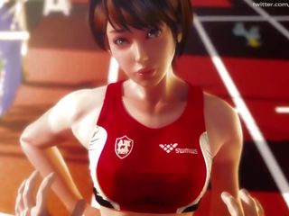 가장 좋은 3d 헨타이 스포츠의 한창 젊은 주물 sportuniform paizuri 주무르기 구두의 crempie